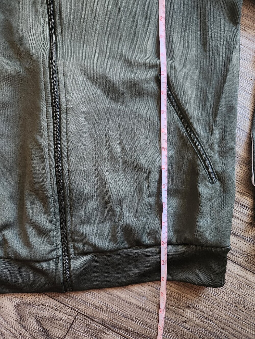 Adidas Originals Superstar TT Track Top Sports Jacket Athletic Khaki Green Sz M - Picture 5 of 7